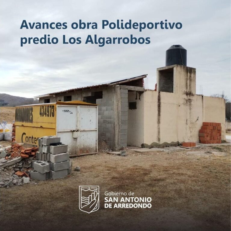 Avances Obra Polideportivo Predio Los Algarrobos